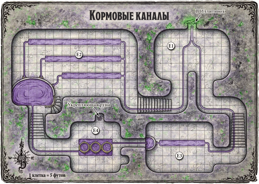 Карта 7.3. Кормовые каналы