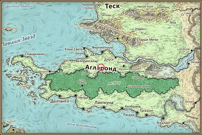 Агларонд на карте