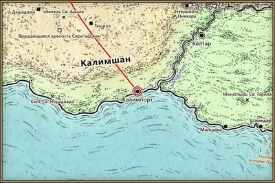 Калимпорт на карте