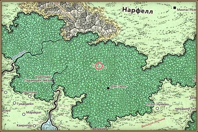 Бурый лес на карте