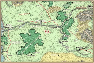 Эльтургард на карте