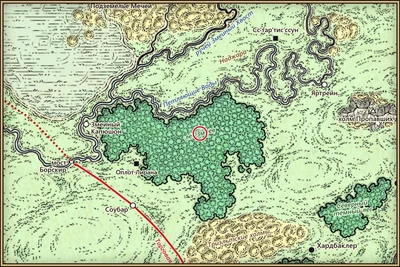 Лес Змиев на карте