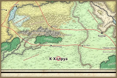 Халруа на карте