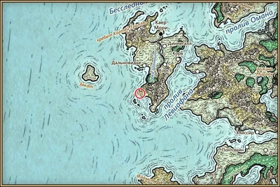 Мори на карте