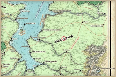 Малхоранд на карте