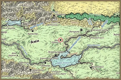 Миф Лхараст на карте