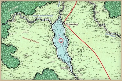 Воды Нага на карте