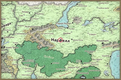 Нарфелл на карте