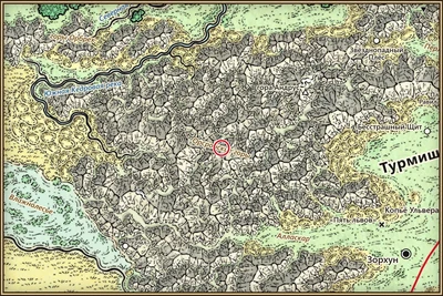 Орсронские горы на карте