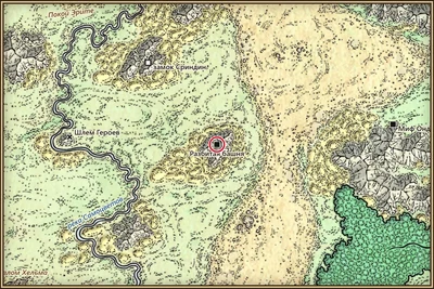 Разбитая башня на карте