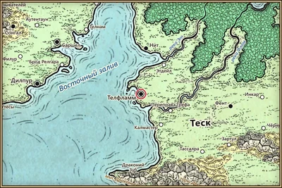 Телфламм на карте