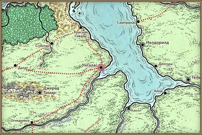 Унталас на карте