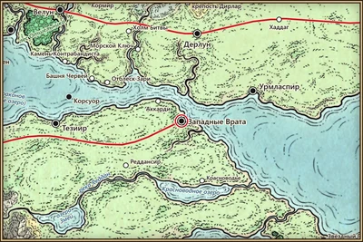 Западные Врата на карте