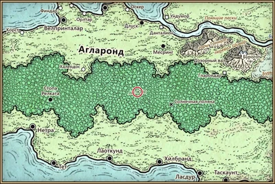 Лес Юир на карте