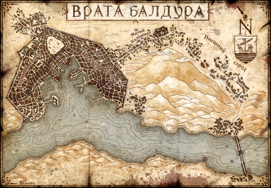 Карта Врат Балдура